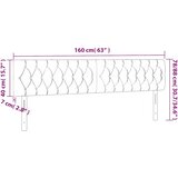  LED uzglavlje tamnozeleno 160x7x78/88 cm baršunasto | shoptok.hr