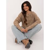 Wool Fashion Italia Sweater-AT-SW-2361.61-dark beige Cene
