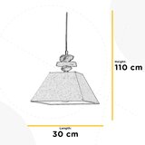Lesnina XXXL VISEČA SVETILKA 30/25/110 cm E27 | Shoptok.si