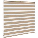 Zebra zavjesa Pješčano smeđa 155x100 cm Širina tkanine 150,9 cm Poliester | shoptok.hr