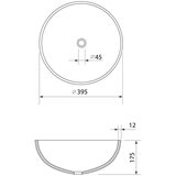 Sapho Crni stakleni okrugao umivaonik ø 39,5 cm Marac – | shoptok.hr