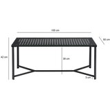 MID.YOU KLUBSKA MIZA, črna | Shoptok.si