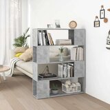 vidaXL Ormarić za knjige / sobna pregrada boja betona 100x24x124 cm Cijene