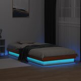 Maison Chic Posteljni okvir - Enojna postelja - Postelja za odrasle z LED voščeno rjav 75x190 cm trdna borovina, (21695727) | Shoptok.si
