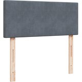  Krevet box spring s madracem tamnosivi 120 x 190 cm baršun | shoptok.hr