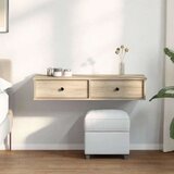 vidaXL Stenska polica s predali sonoma hrast 100x37,5x19 cm inž. les | Shoptok.si
