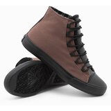 Ombre Men's shoes sneakers with combined materials - brown | Shoptok.si