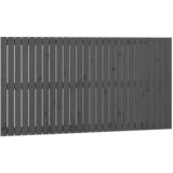 Maison Chic stensko posteljno vzglavje - vzglavna omarica - nočna omarica sivo 166x3x90 cm trdna borovina, (21706853) | Shoptok.si