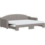 vidaXL Dnevni krevet na razvlačenje smeđesivi 80 x 200 cm od tkanine | shoptok.hr