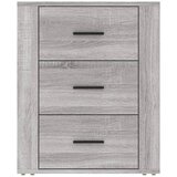  Noćni ormarić siva boja hrasta 50x36x60 cm konstruirano drvo | Eponuda.com