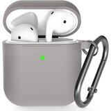 Venisymlis Silikonska torbica AirPods z obeskom za ključe, 360°C zaščitna prevleka, odporna na udarce, (22102044) Cene