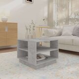 vidaXL Klubska mizica betonsko siva 55x55x43 cm iverna plošča | Shoptok.si