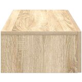 vidaXL Stenska polica s predali sonoma hrast 80x33x17 cm inž. les | Shoptok.si