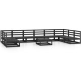 Maison Chic Seti vrtnega pohištva - Vrtna garnitura - Vrtni pohištvo set 11-delna trdna borovina, (21820028) | Shoptok.si