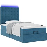 vidaXL Okvir kreveta s madracima tamnoplavi 90x190cm baršunasti | shoptok.hr