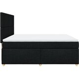  Krevet s oprugama i madracem crni 180x200 cm od tkanine | shoptok.hr