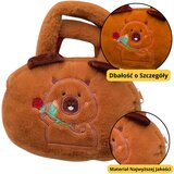  igračka-torba s ružom - 20cm - smeđa | shoptok.hr