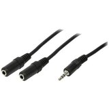 Logilink CA1046 klinker avdio priključni kabel 0.20 m črna (mat), (20431994) Cene