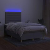  box spring s madracem LED svjetlosivi 120x200 cm tkanina | shoptok.hr
