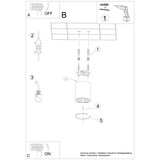  Stropna svetilka ZOE black LED, (21347501) | Shoptok.si