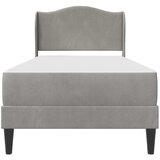  Okvir za krevet 2 kom. Svjetlosiva 90 x 190 cm Baršun - Svjetlosiva 90 x 190 cm | shoptok.hr