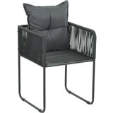 In 3-dijelni vrtni blagovaonski set od PVC ratana crno-smeđi | shoptok.hr