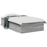 vidaXL Posteljni okvir s predali siva sonoma 75x190 cm inženirski les Cene