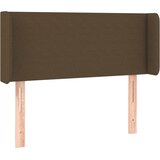  Uzglavlje s ušima tamnosmeđe 83x16x78/88 cm od tkanine | shoptok.hr