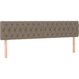 Maison Chic Posteljno vzglavje - Vzglavna omarica 2 kosa taupe 100x7x78/88 cm blago, (22076982) Cene