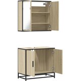  2-dijelni set kupaonskog namještaja boja hrasta sonome drveni | shoptok.hr