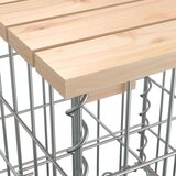  Klupa s gabionskim dizajnom 143x71x65 5 cm od borovine | shoptok.hr