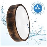  Kupatilsko plafonsko svetlo OAK SMOKY 3xE27/15W/230V IP54, prečnik 37,5 cm, hrast/braon | Eponuda.com