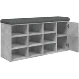  Klupa za cipele siva boja betona 102x32x50 cm konstruirano drvo | Eponuda.ba