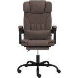  Uredski naslonjač od umjetne kože smeđi | shoptok.hr