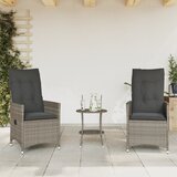  3-dijelni bistro set od poliratana s jastucima sivi | shoptok.hr
