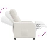  Fotelja s nagibom Krem Bouclé | shoptok.hr