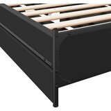  Okvir kreveta s ladicama crni 75 x 190 cm konstruirano drvo | Eponuda.ba
