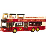  Double-decker Tour Bus 1:42 Metal Lights Red | shoptok.hr