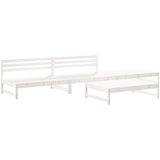 Maison Chic Seti vrtnega pohištva - Vrtna garnitura - Vrtni pohištvo set 4-delna bela trdna borovina, (21809602) | Shoptok.si