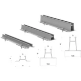 šina za lim H25, 400 mm – set za solarne panele