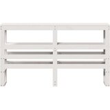 vidaXL vzglavje s policami bela 140 cm trdna borovina, (21290812) | Shoptok.si