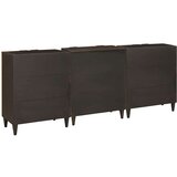 Ormarić Komoda 3 pcs Crna i zlatna 60 x 33 x 75 cm | shoptok.hr