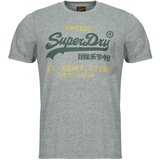 Superdry Majice s kratkimi rokavi VINTAGE LOGO Siva Cene