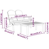  5-dijelna vrtna garnitura Adirondack od masivnog drva bagrema | shoptok.hr