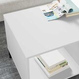  Kava Stol s ladicama Bijelo 90 x 49 x 46 cm Konstruirano drvo | shoptok.hr