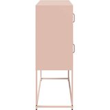 vidaXL Komoda ružičasta 100,5x39x107 cm hladno valjani čelik | shoptok.hr