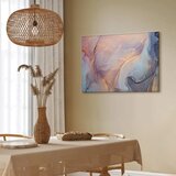  Slika - Pink and blue marble - abstract watercolour with gold accents 60x40 Premium Print | shoptok.hr