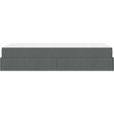  Okvir kreveta s madracem 2 pcs Siva nijansa tkanina | shoptok.hr