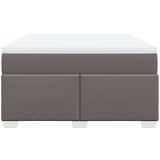 vidaXL Krevet s oprugama i madracem sivi 140x190 cm od umjetne kože | shoptok.hr