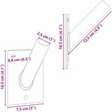  Držač za zastavu Srebrno 10,5 x 7,5 x 2,5 cm Čelik | shoptok.hr